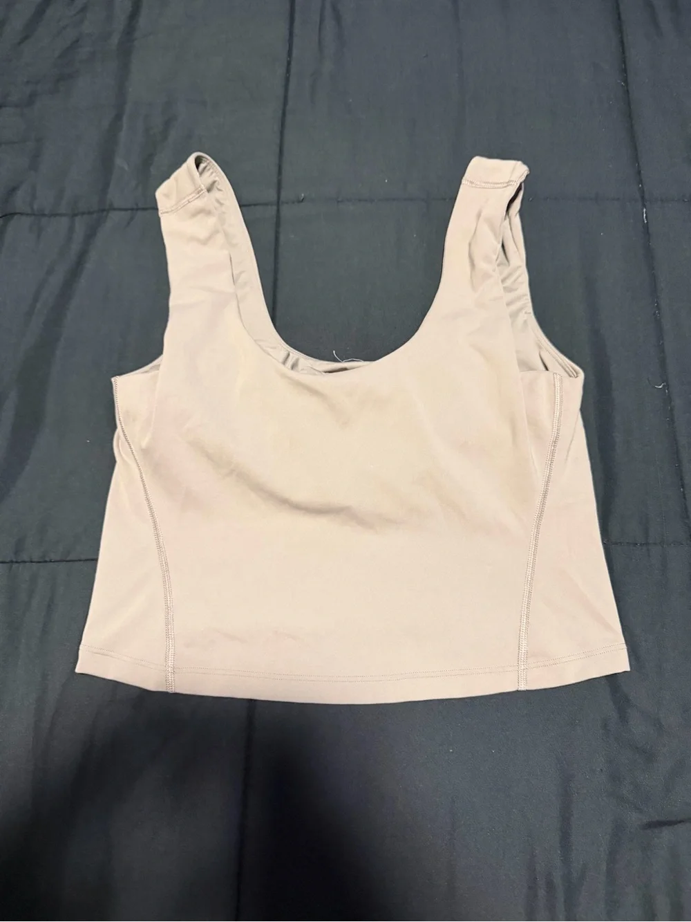 Women’s Lululemon Scoop Neck Cropped Tank Top - Beige